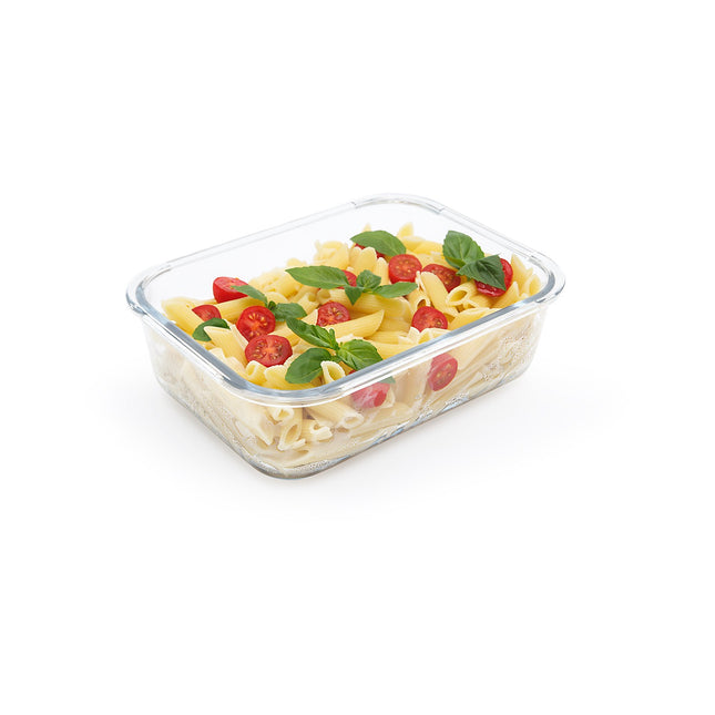 Boîte hermétique PEBBLY RECTANGULAIRE EN VERRE 0.65L