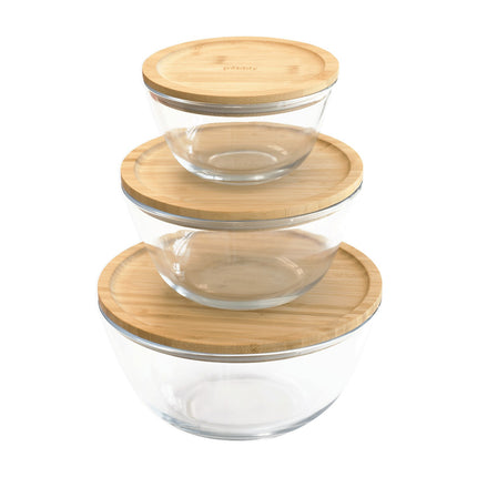 Boîte alimentaire PEBBLY Bol a mixer rond 1.6L avec couvercle