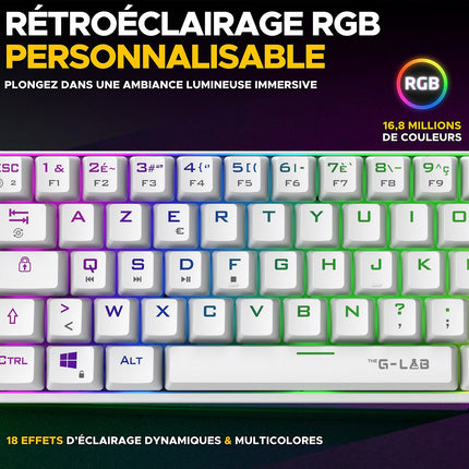 Clavier gamer THE G-LAB KEYZ TITAN W FR