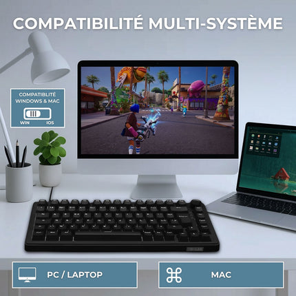 Clavier gamer THE G-LAB KEYZ ELITE 300 HE B Magnetique
