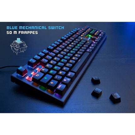 Clavier gamer THE G-LAB KEYZ-CARBON Blue Switch