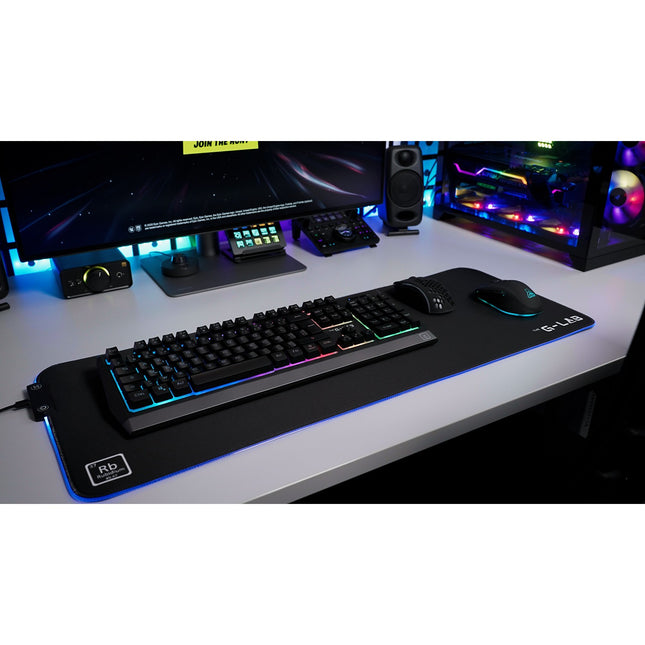 Pack clavier et souris gamer THE G-LAB COMBO TUNGSTEN clavier-Souris-Casque/FR