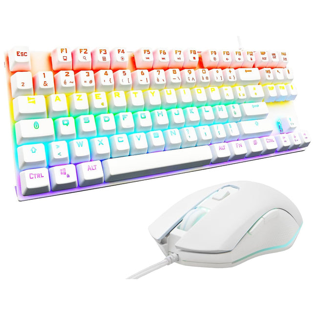 Pack clavier et souris gamer THE G-LAB COMBO MERCURY/W FR 2 EN 1