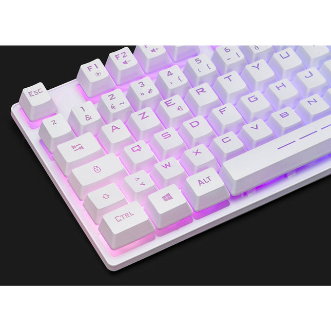 Clavier gamer THE G-LAB KEYZ CAESIUMT FR BLANC
