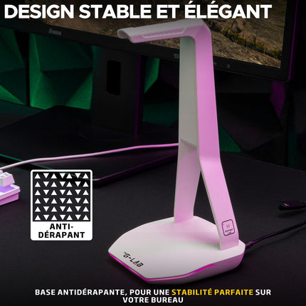 Support casque gamer THE G-LAB K STAND HYDROGEN W