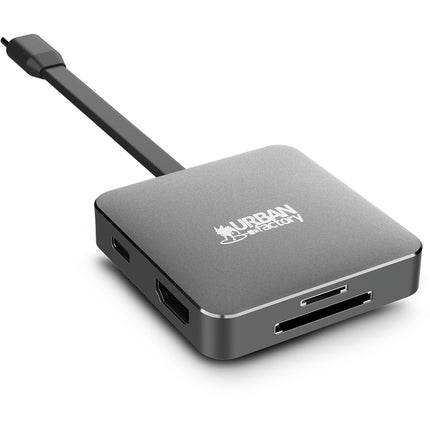 Hub USB C URBAN FACTORY USB-C / Multiports 5 en 1 / 100W