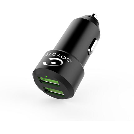 Chargeur allume-cigare COYOTE 2 USB + Câble droit