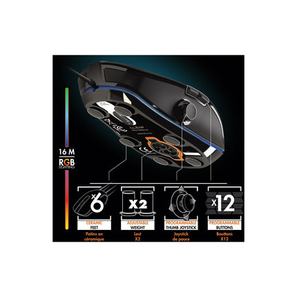 Souris Gamer Filaire LEXIP NP93 Neptunium Alpha
