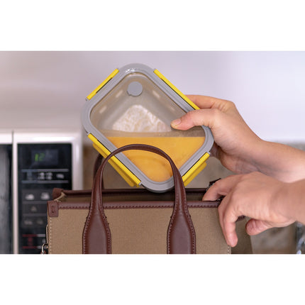 Boîte alimentaire PIKA Inox Metal Shock rectangle 800ml