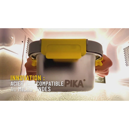 Boîte alimentaire PIKA Inox Metal Shock rectangle 800ml