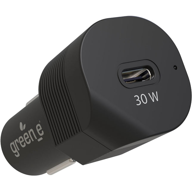 Chargeur allume-cigare GREEN_E USB-C 30W noir