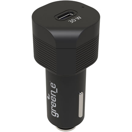 Chargeur allume-cigare GREEN_E USB-C 30W noir