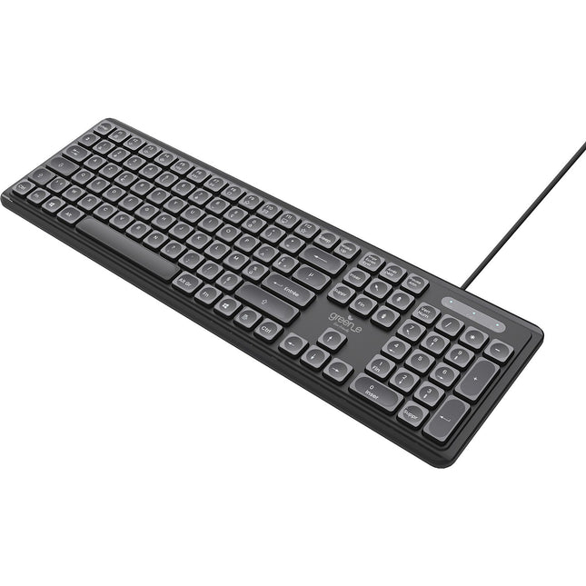Clavier filaire GREEN_E Filaire eco USB-A Noir
