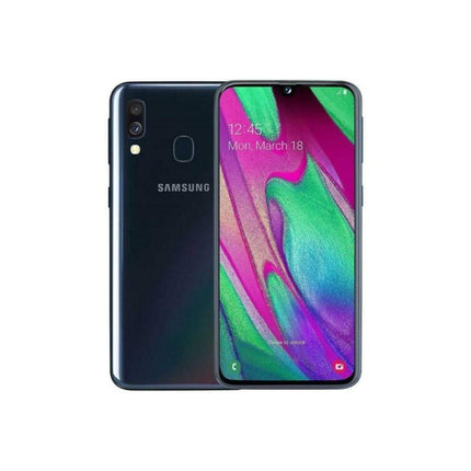 Smartphone SAMSUNG Galaxy A40 Double Sim Noir 64Go Excellent État avec Batterie Neuve - Reconditionné