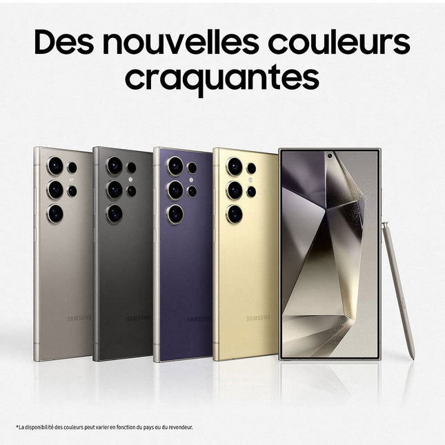 Smartphone SAMSUNG Galaxy S24 Ultra Noir 1To Excellent État avec Batterie Neuve - Reconditionné