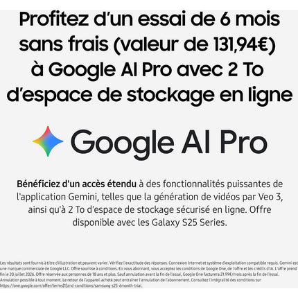 Smartphone SAMSUNG Galaxy S25 E Argent 256Go Batterie Neuve Reconditionné