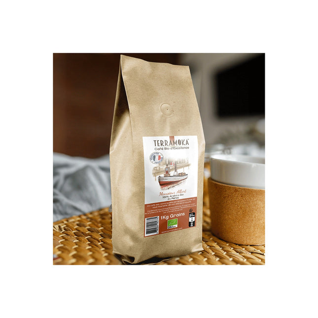 Café en grain TERRA MOKA Albert Grain - 1000g Perou Bio