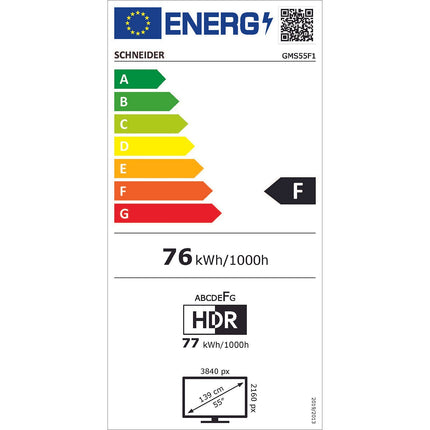 TV QLED SCHNEIDER QLED 55F1-55 pouces (139cm)