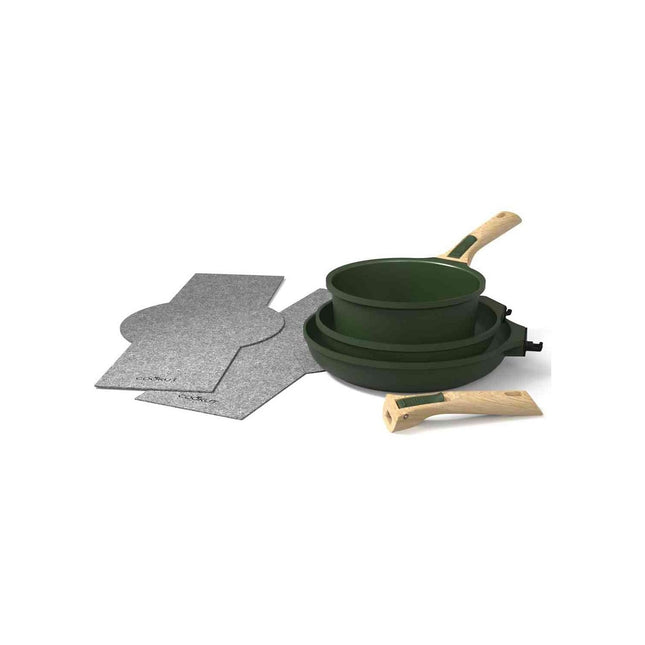 Batterie de cuisine COOKUT L'incroyable 7pcs Amovible Fougere