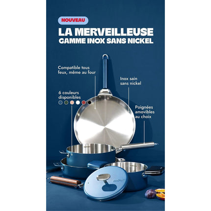 Poêle COOKUT LA MERVEILLEUSE INOX 24CM