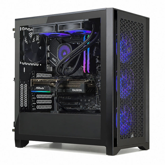 PC Gamer CORSAIR 4000D AMD9060R516GXFR - AMD Ryzen 5 5500 - AMD Radeon RX 9060 XT - 16 Go RAM - SSD 1 To - SANS OS