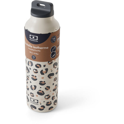 Bouteille isotherme MONBENTO MB Steel avec infuseur - Leopard