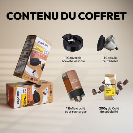 Coffret CAPS ME Coffret Slide compatible avec les machines Nescafé® Dolce Gusto®