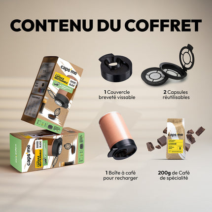 Coffret CAPS ME Slide compatible avec les machines Senseo®