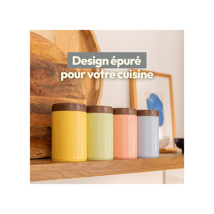 Boite à café CAPS ME à café jaune contenance 250g