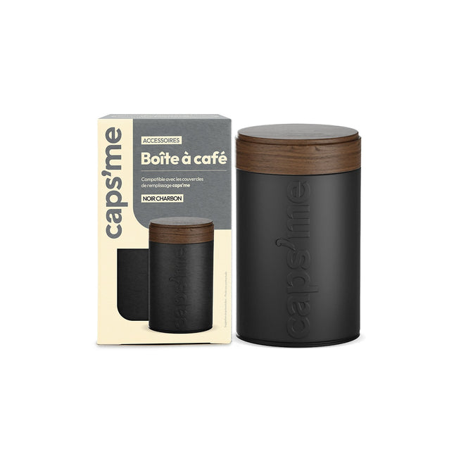 Boite à café CAPS ME à café noire contenance 250g