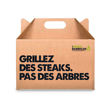 Charbon de bois GREENBBQ Charbon écologique coques noisettes 4kg
