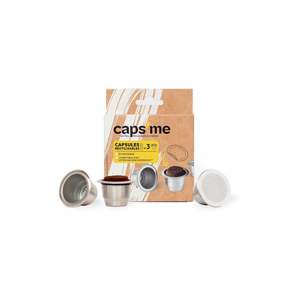 Capsule réutilisable CAPS ME x3 compatibles Nespresso® Original