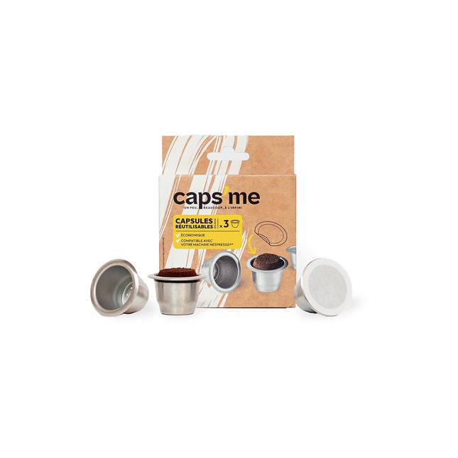 Capsule réutilisable CAPS ME x3 compatibles Nespresso® Original