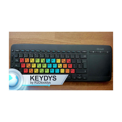 Sticker clavier R2DTOOLDYS Dyslexique Mac