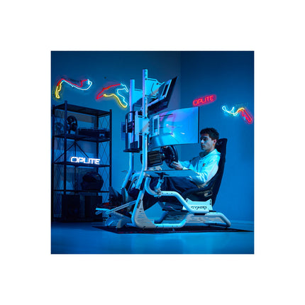 Support OPLITE GTR S8 MONITR STAND Blanc
