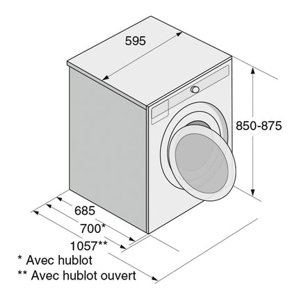 Lave linge hublot ASKO W4114C.W/3