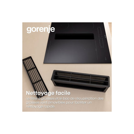 Plaque induction aspirante GORENJE GEH6432BSCWF