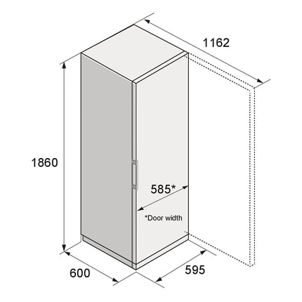 Congélateur armoire ASKO RFF586KNCB1
