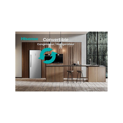 Congélateur armoire HISENSE FT500N4AIE réversible en réfrigérateur