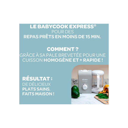 Mixeur Cuiseur Bébé BEABA Babycook Express - baltique