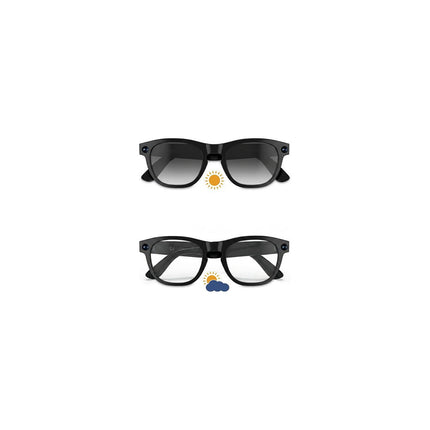 Lunettes connectées PRIXTON Full HD avec Assistant IA, Noir