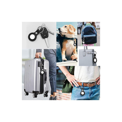 Etui PHONILLICO Airtag - Coque Blanc x2
