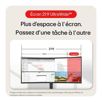 Ecran PC LG UltraWide 34WR50QK-B 34'' VA