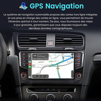 Autoradio connecté JUNSUN pour 7" Opel Astra H Corsa C/D Carplay