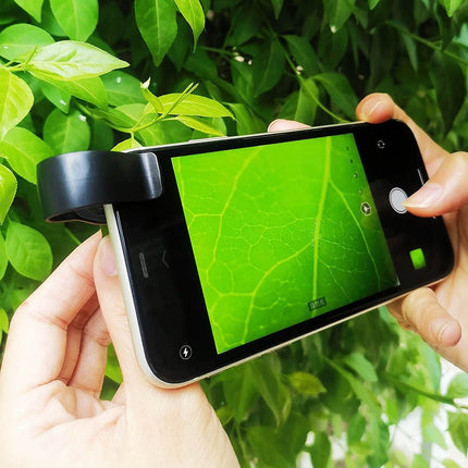 Objectif smartphone AVIZAR Zoom 100X + Anneau LED 30mAh - Noir