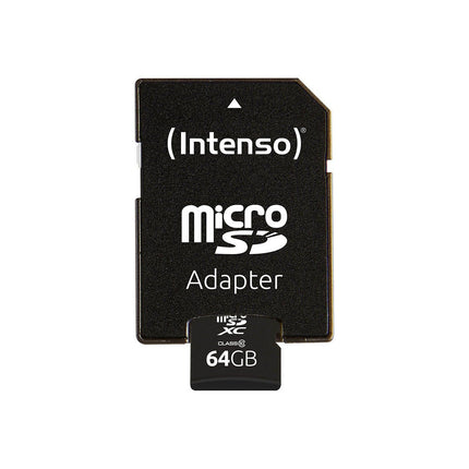 Carte Micro SD INTENSO 64 Go classe 10 + adaptateur