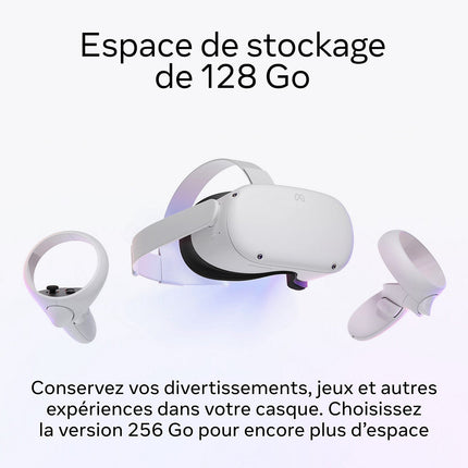 Casque de réalité virtuelle META Quest 2 128Go Reconditionné