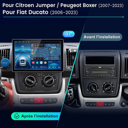 Autoradio connecté JUNSUN pour Fiat Ducato 2006-2021 13.1"Carplay