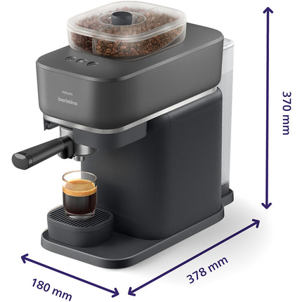 Machine à expresso PHILIPS Baristina BAR320/00 cafetière à grain bac double compartiment Blanche