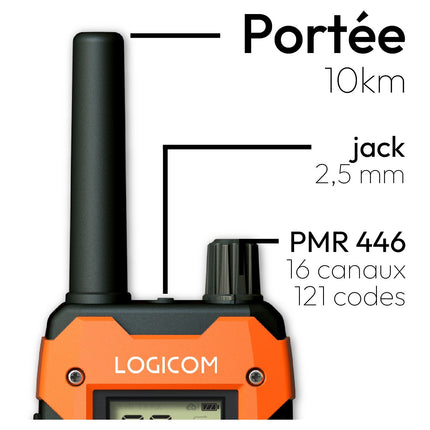 Talkie walkie LOGICOM Talkie Walkie Extreme Orange
